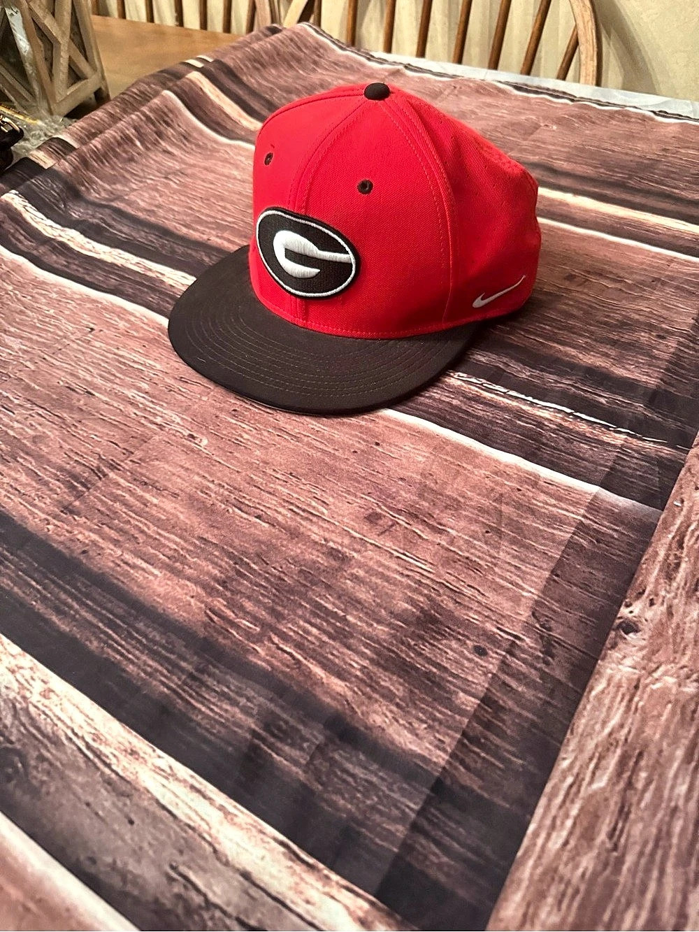 Nike True Georgia Bulldogs Dri-FIT Flat Bill Hat Red & Black